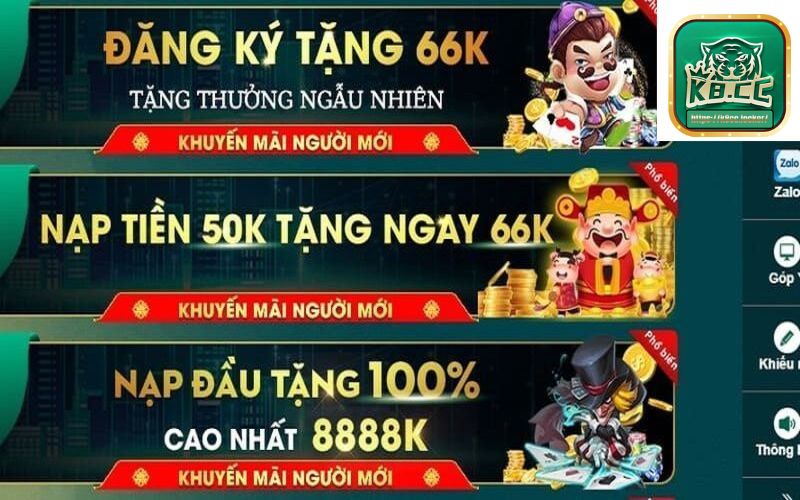 Top khuyến mãi độc quyền tại K8CC